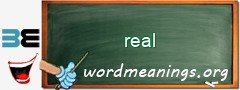 WordMeaning blackboard for real